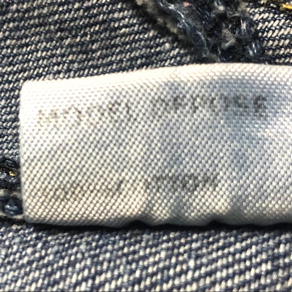 Women’s Distressed Floral Appliqués Denim Jacket L - Picture 12 of 16